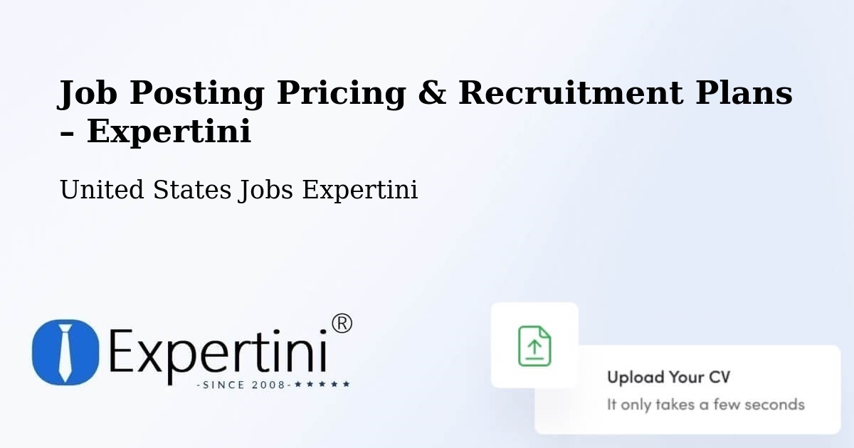Job Posting Pricing & Recruitment Plans – London - London, United States Jobs Expertini